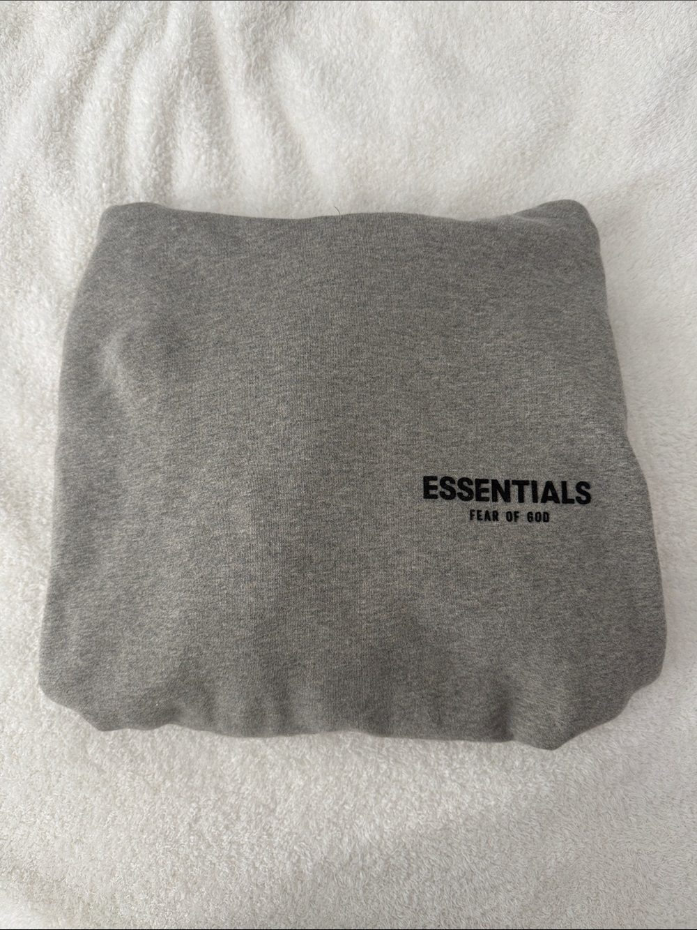 ESSENTIALS Fear of God Grey Logo Hoodie
